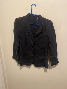 UNIQLO x Ines De La Fressange Navy Blue Line Blazer Women size 11